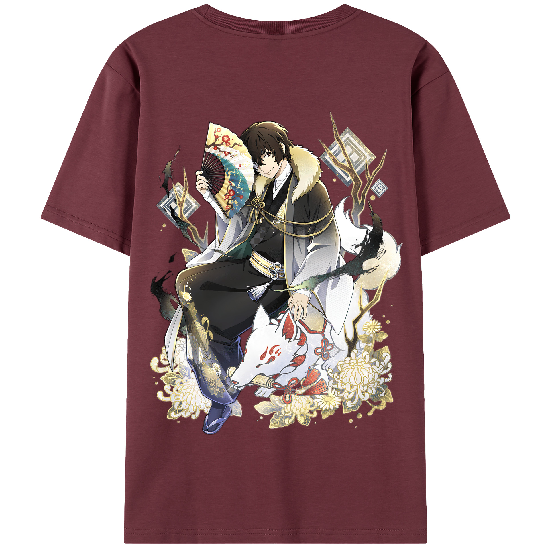 （画像用） 文豪ストレイドッグス Bungo Stray Dogs 綿100％半袖Tシャツ（背面プリント）